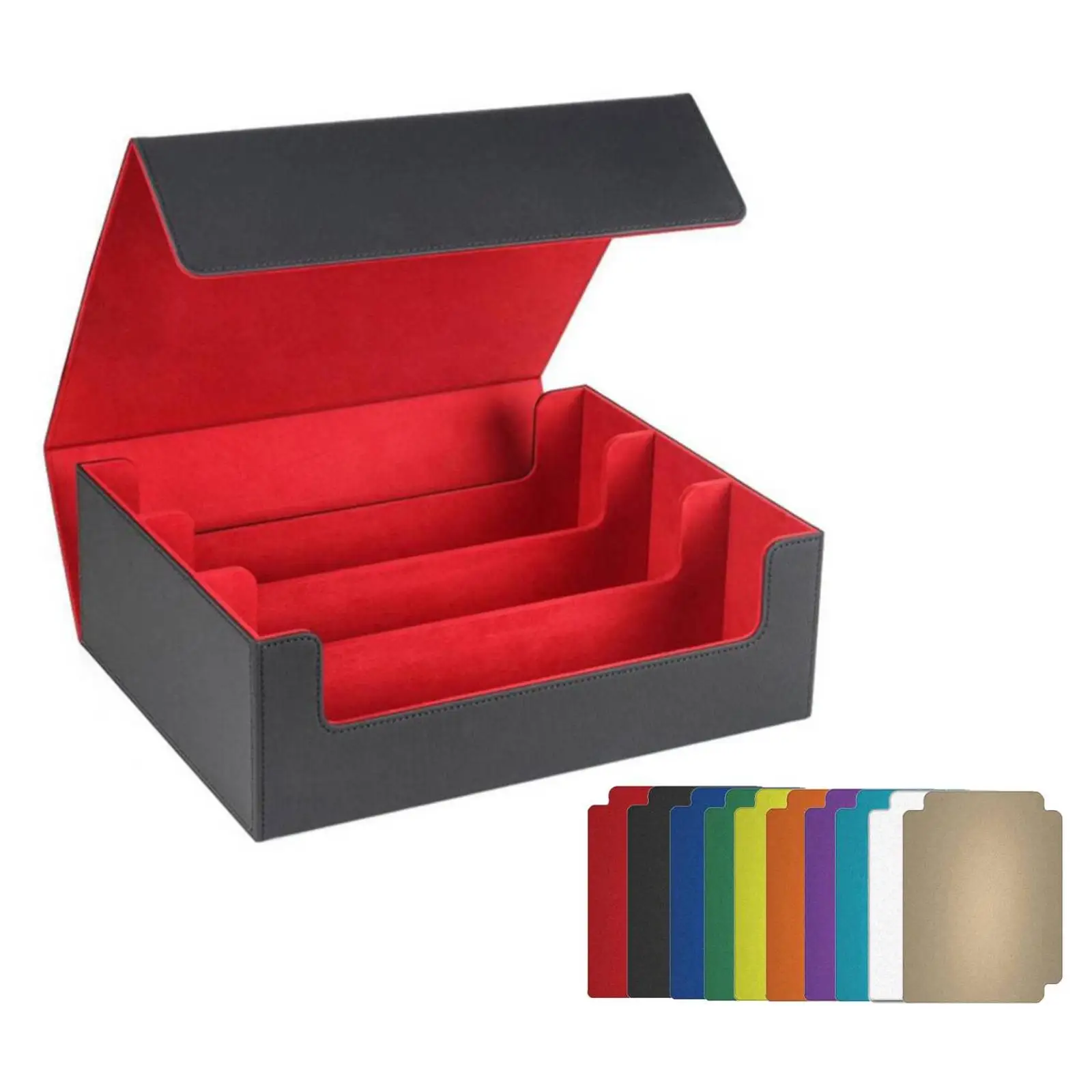 Trading Card Deck Box Sturdy Strong Standard Display Multipurpose with Magnetics Closure Organizer Collectible Sports Cards Case