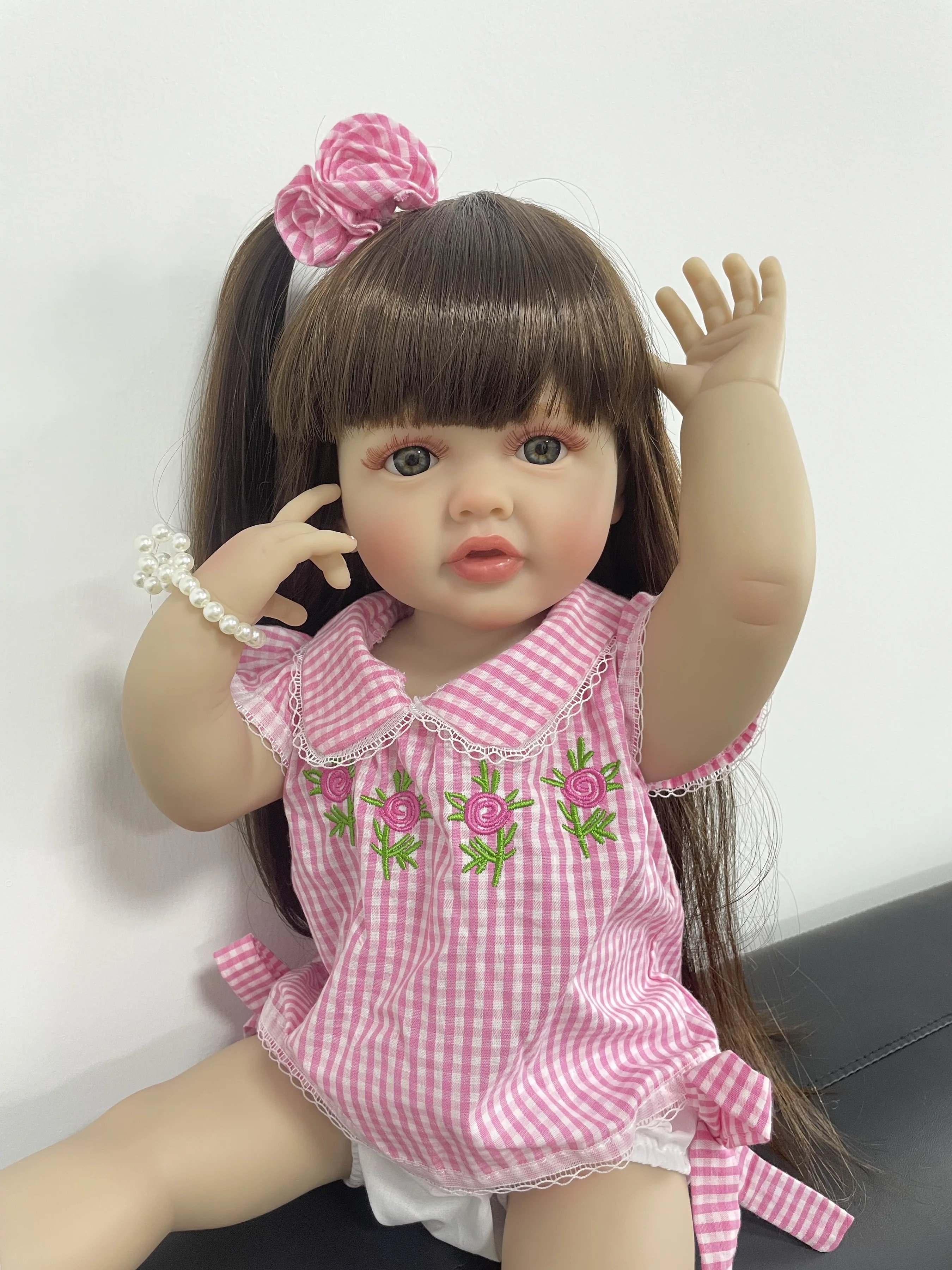 MRB 55CM 22 pulgadas vinilo de silicona Reborn bebé Betty muñeca realista chica linda princesa niño bebé cumpleaños regalo de Navidad - imagen 2
