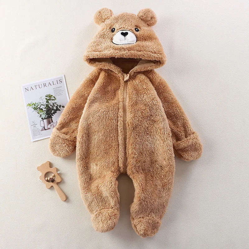 Pelele de oso con cremallera para recién nacido - imagen 2