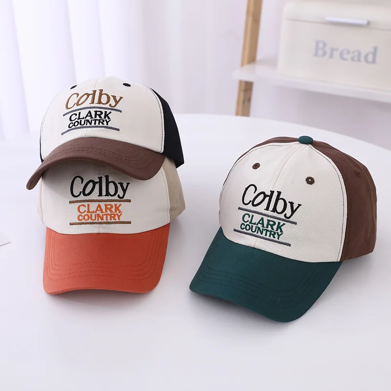 Nuevo bordado carta niños niñas gorra de béisbol niños algodón sombrero para el sol Unisex deportes al aire libre Snapback pesca gorra de béisbol de malla