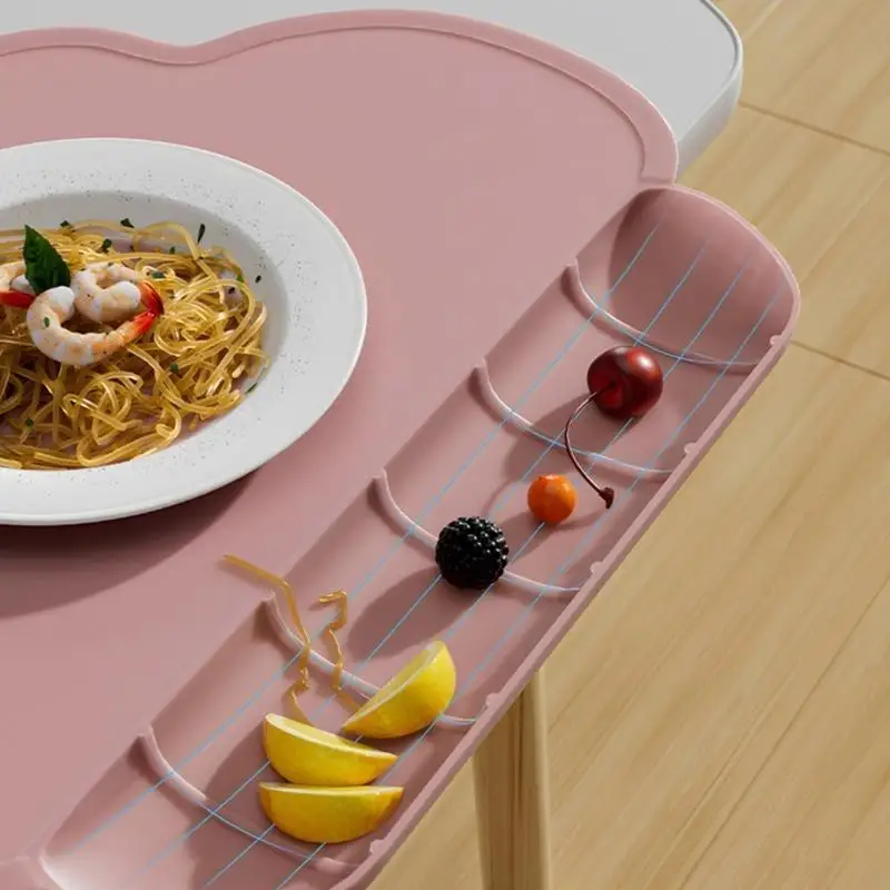 Mantel Individual viaje D7YD, manteles individuales para niños, tapete reutilizable para comida, plato alimentación con - imagen 4