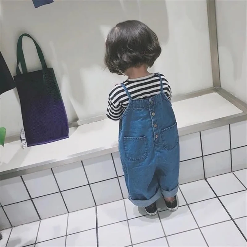 Mono vaquero de pierna ancha para niños – verano y otoño - imagen 2