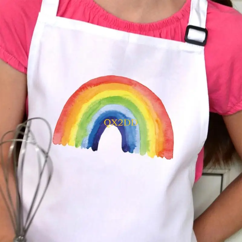 QX2D Creative Play Delantal tela resistente agua para pintar Actividad aire libre para hornear - imagen 3