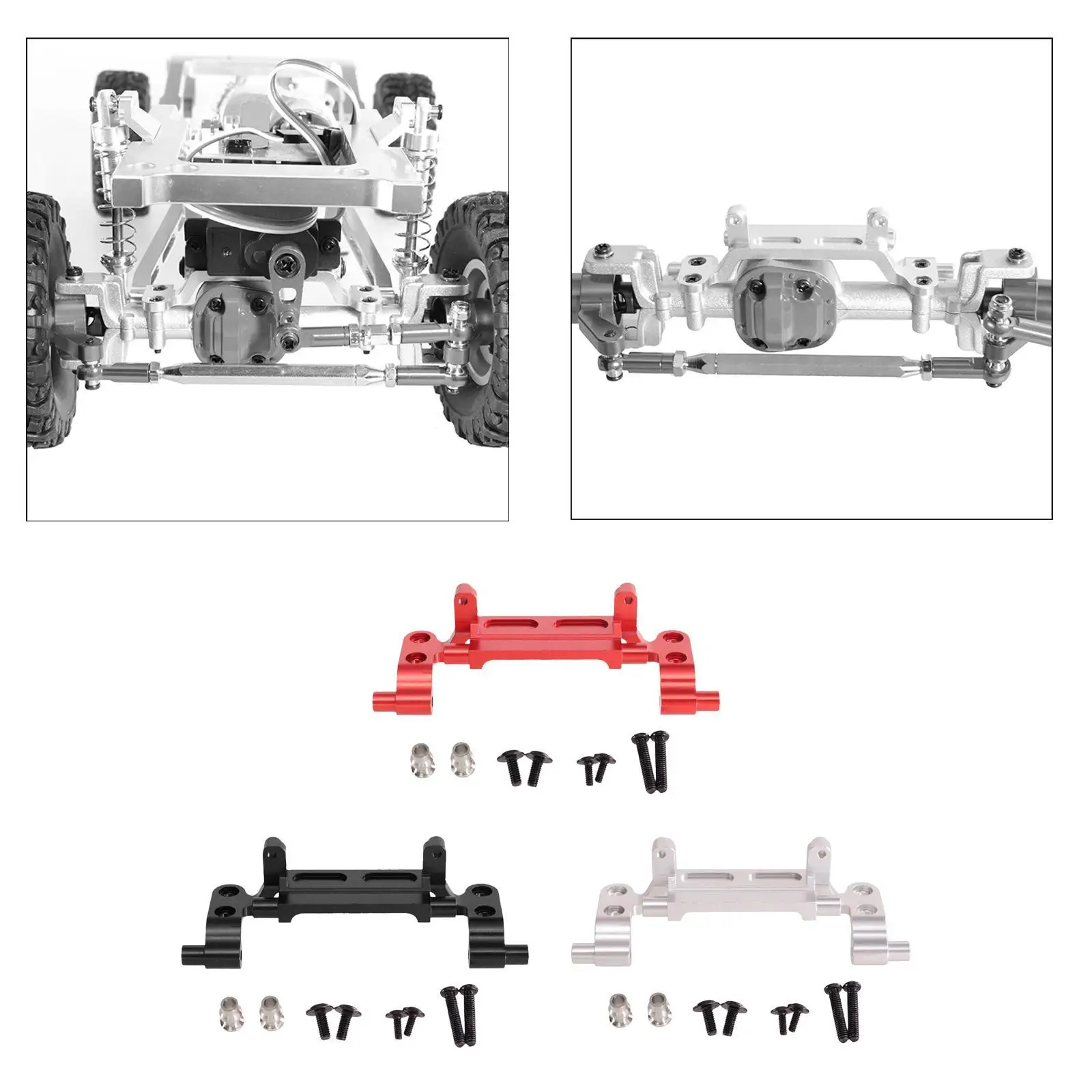 RC Servo Mount Wear Resistance Replace Steering Gear Seat Metal Servo Fixing Mount for MN99S MN168 MN82 1/12 Scale RC DIY Model