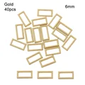 Gold-40pcs 6mm