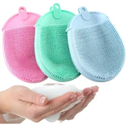 Set de baño para bebé: cepillo de silicona y guantes de masaje
