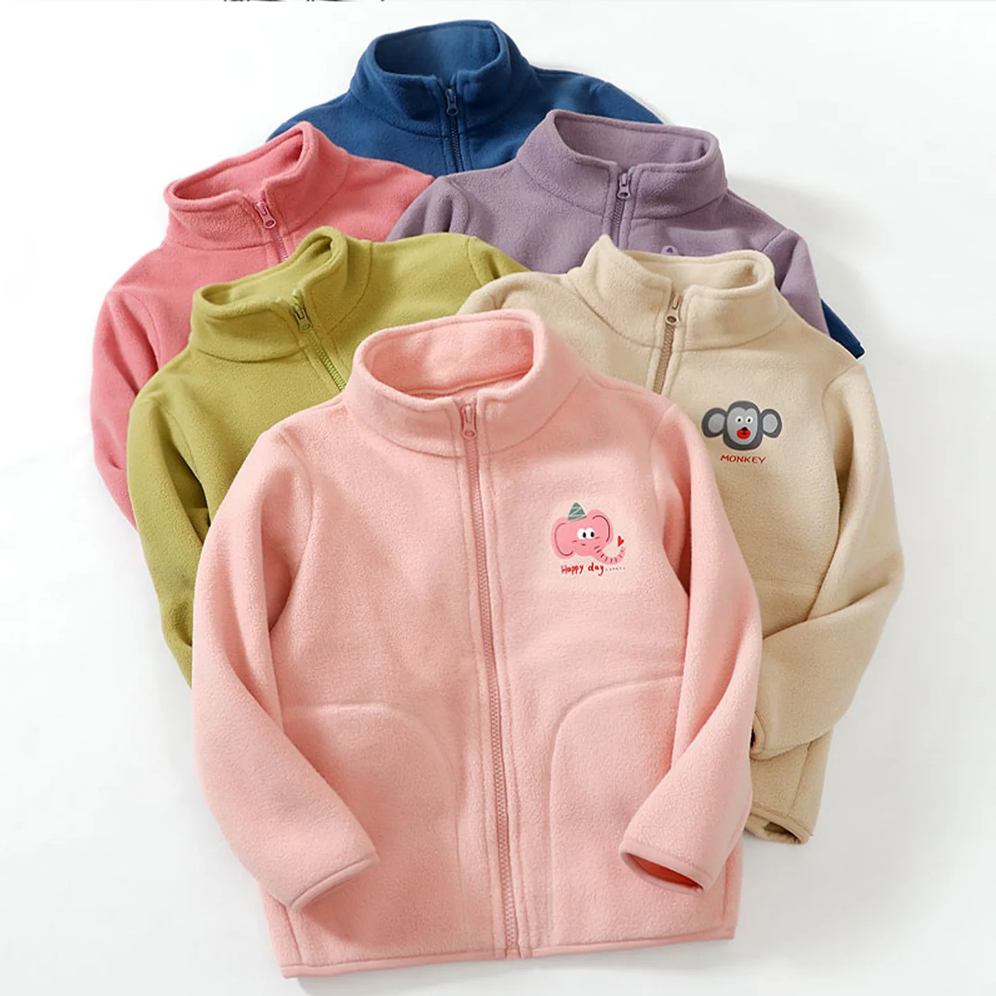 Abrigo de lana con estampado animal para niños - imagen 3