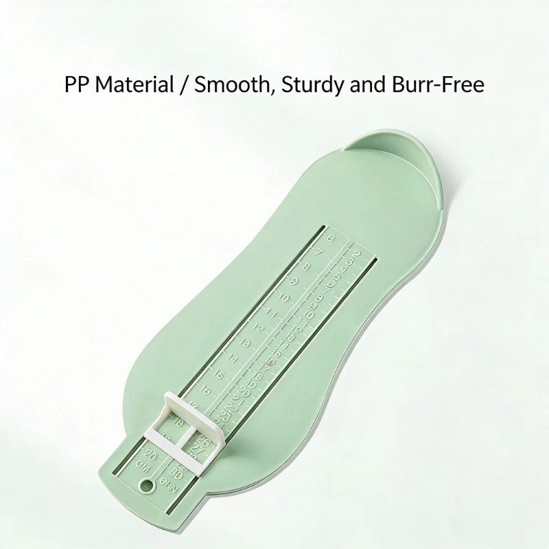 Calculadora de tamaño de zapato con regla para pie de bebé: Dispositivo de medición de longitud del pie para niños, guía de tamaño para zapatos para niños pequeños (0-4 años) - imagen 2