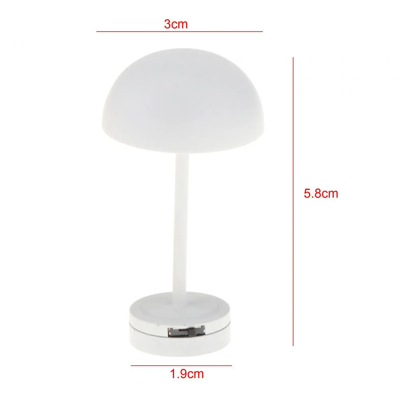 1/12 Dollhouse Miniature Table Lamp Simulation Toy Doll Accessories Decoration for Bedroom Home Living Room Kitchen Kids Gifts