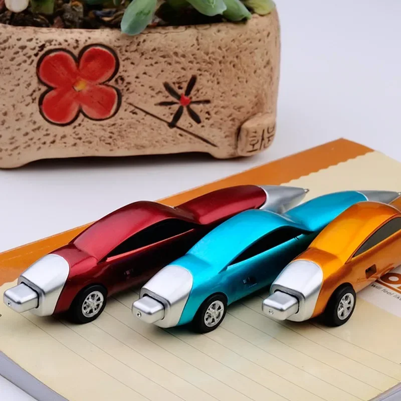 Bolígrafo con diseño coche de carreras para niños – Creativo portátil - imagen 4