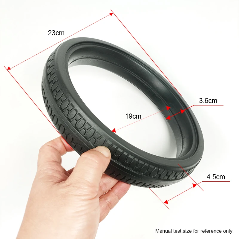 Neumático de rueda de cochecito para rueda de 13,5 CM, 15CM, 18CM, 20CM, 23CM, Compatible con Yoya Yoyaplus, Uppababy Cruz V2, serie, accesorios para cochecito - imagen 4