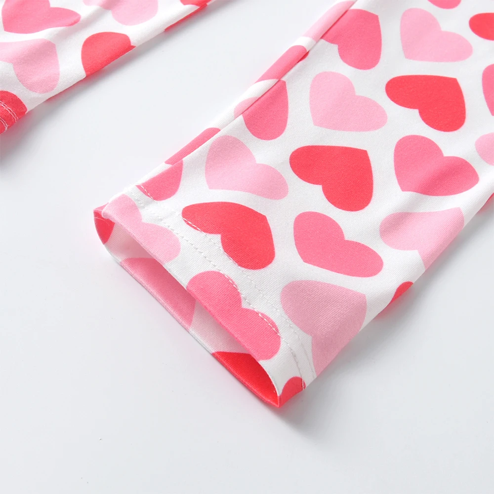 DXTON pantalones largos niño con corazones suave primavera verano - imagen 2