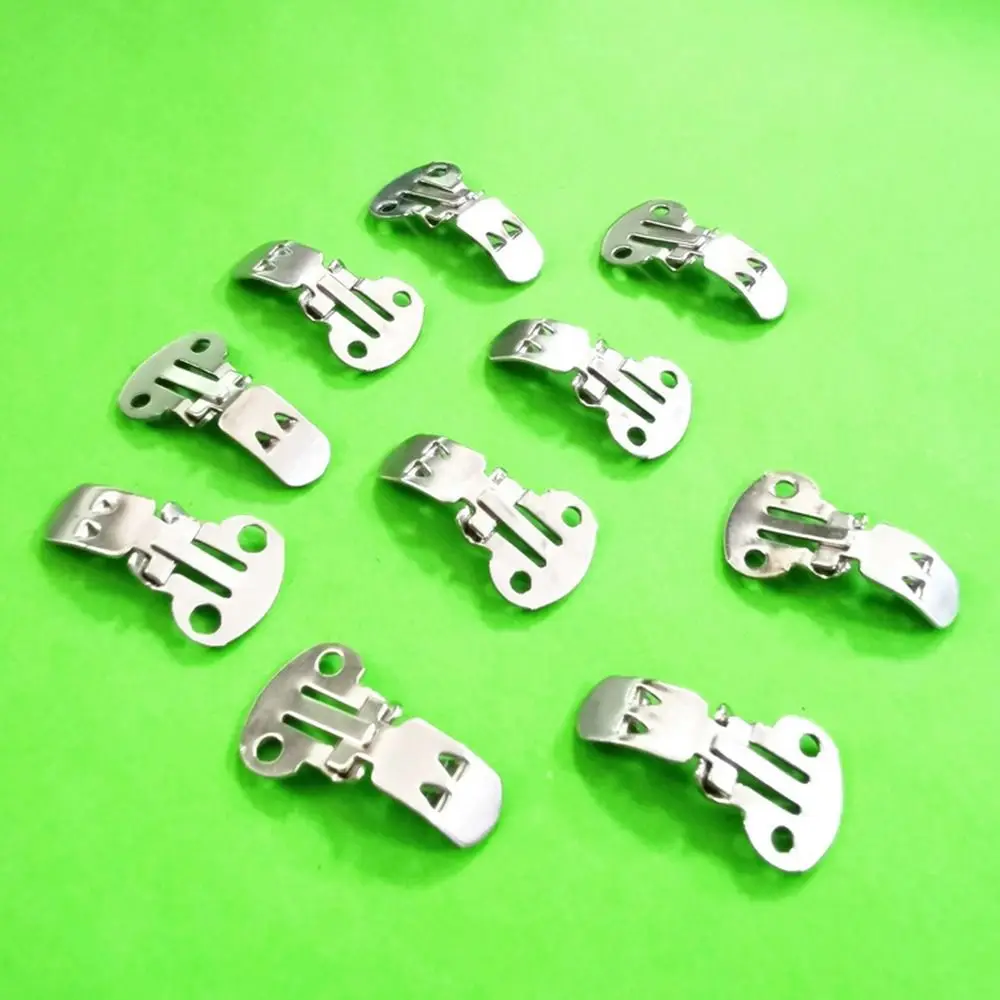 20 unids/lote, accesorios para zapatos artesanales de acero inoxidable, abrazadera para zapatos, Clips de flores, soporte para zapatos, hebillas para zapatos - imagen 2