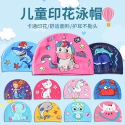 Gorro de baño infantil impermeable con protección para oídos