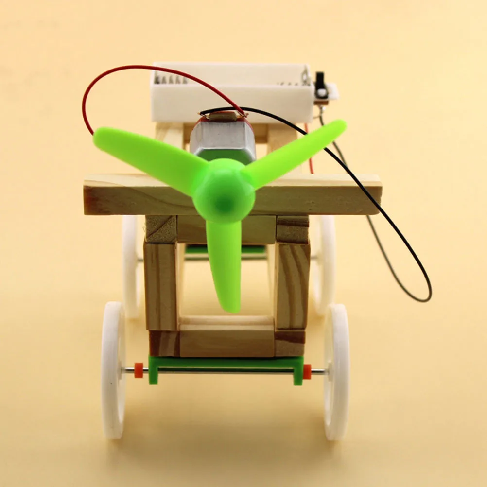 Mini Kit educativo de montaje de coche con energía eólica DIY, regalo de experimento científico de aprendizaje, coche con energía eólica DIY - imagen 4
