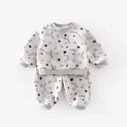 Conjunto infantil con capucha y pants – Estampado planeta para niño