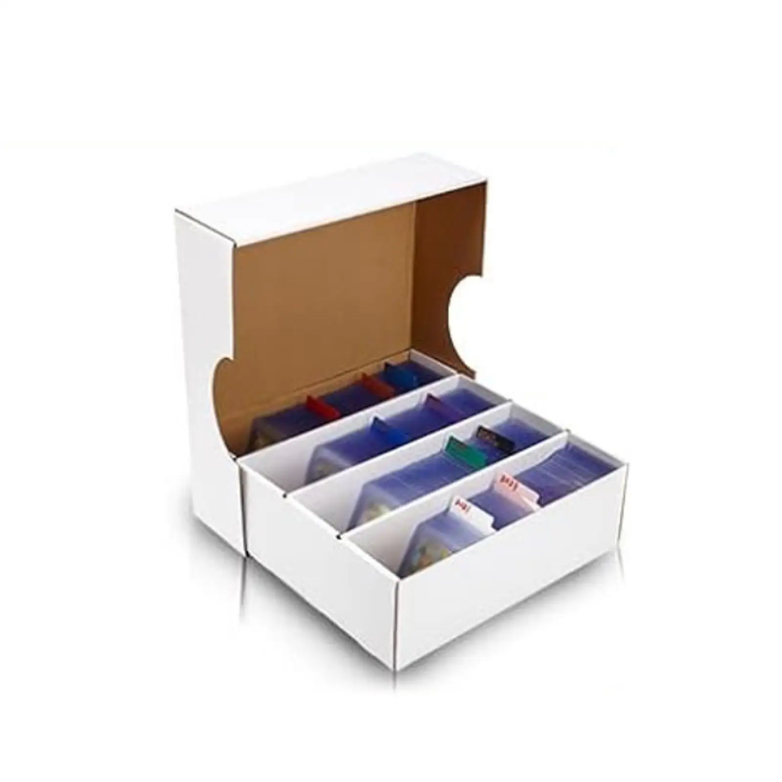 Trading Cards Box Sorting Tray Case Protecting Four Grids Storing Collecting