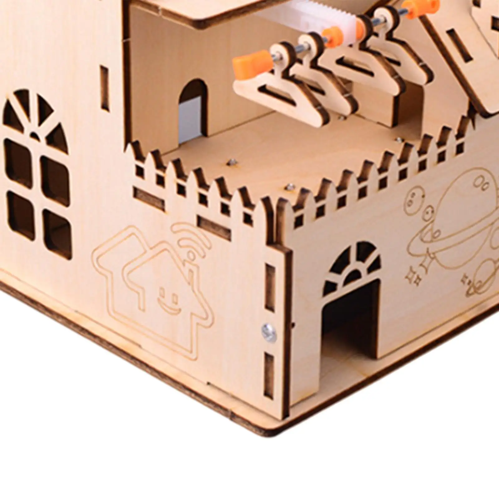 Kit de hogar inteligente de madera, kit electrónico de bricolaje con luz automática para niños escolares - imagen 5