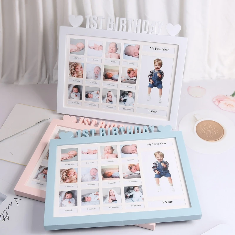 Marco de fotos crecimiento bebé – Recuerdos primer año - imagen 5