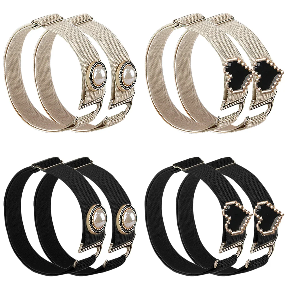 4 pares de correas de zapatos antideslizantes de tacón alto, correa de tobillo de repuesto elástica para zapatos de baile de mujer, correas de zapatos para tacones - imagen 5