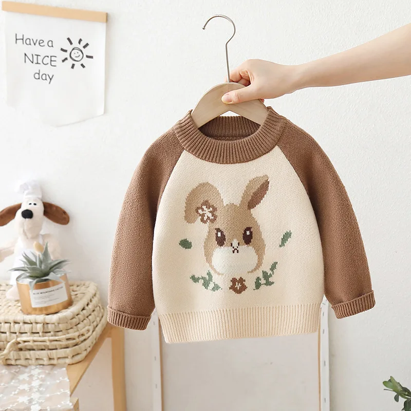 Jersey de lana para niñas de otoño e invierno, tejido exterior - imagen 5