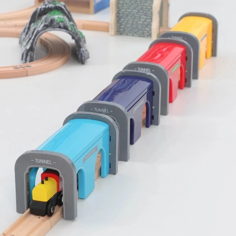 Accesorios de vía para tren de madera haya infantil para niños - imagen 4