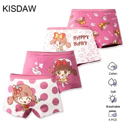 Braguitas de algodón para niñas con estampado princesa transpirables