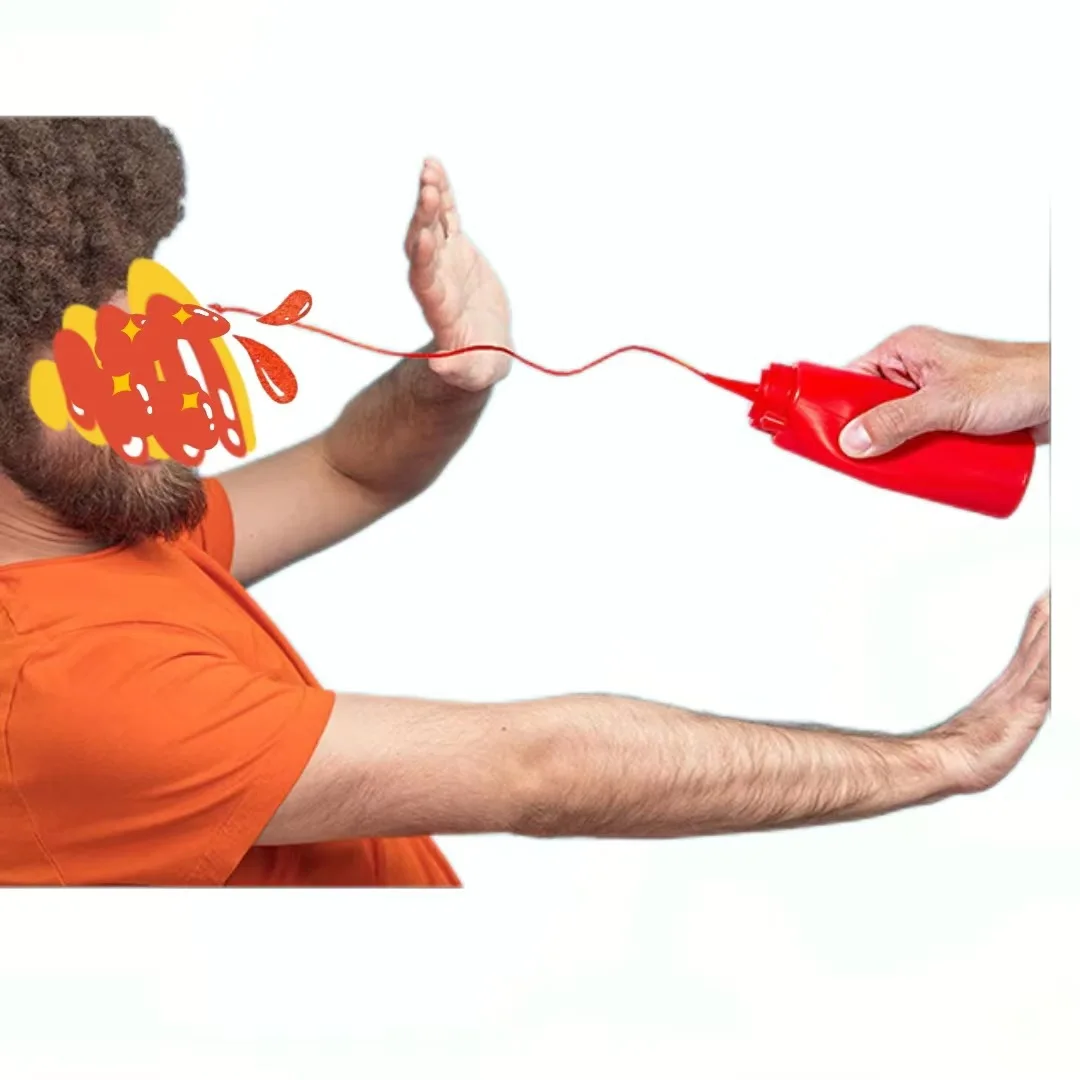 Squirt Ketchup-trucos de Magia de mostaza, juguetes de broma para el Día de los tontos, accesorio de Magia, ilusiones de calle de primer plano, trucos, accesorios para mentalismo - imagen 4