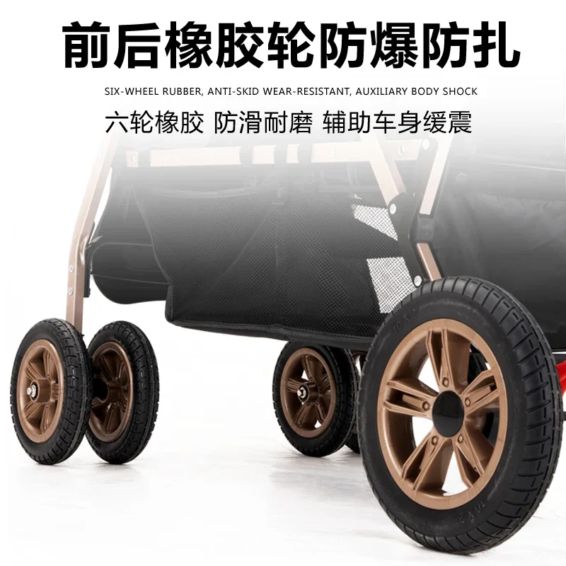 Cochecitos gemelos sentarse hacia atrás y hacia los gemelos gemelos pueden sentarse y plegar carritos para niños - imagen 3