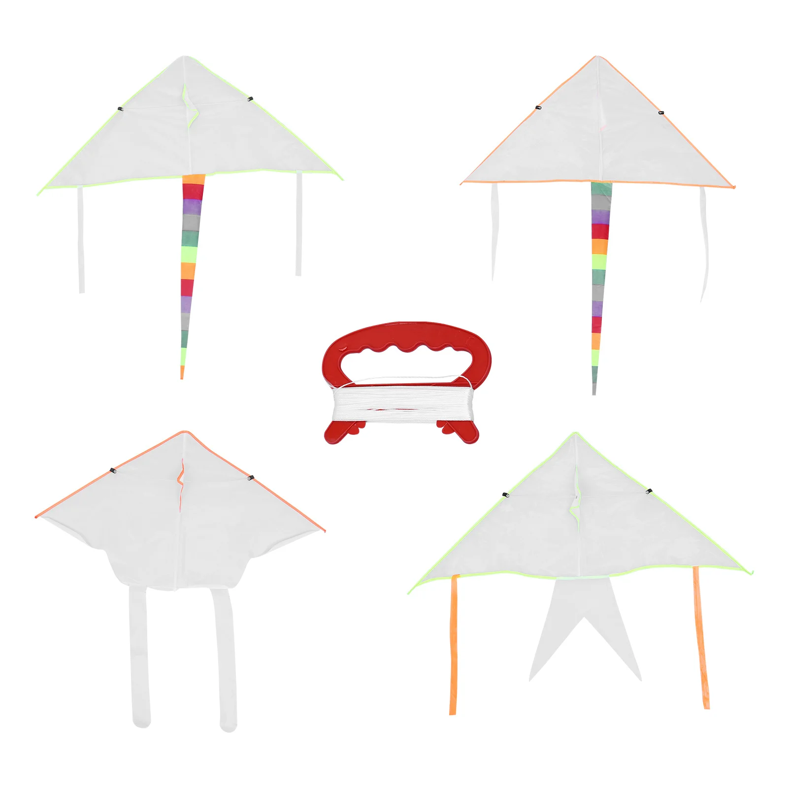 4 juegos de cometas en blanco DIY, tela blanca ligera de fibra de vidrio de poliéster, pintura creativa para niños, vuelo al aire libre - imagen 4