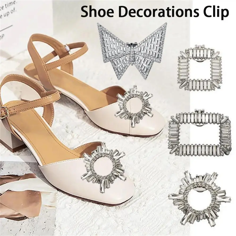 Clips brillantes para zapatos de novia – Adornos de tacón alto