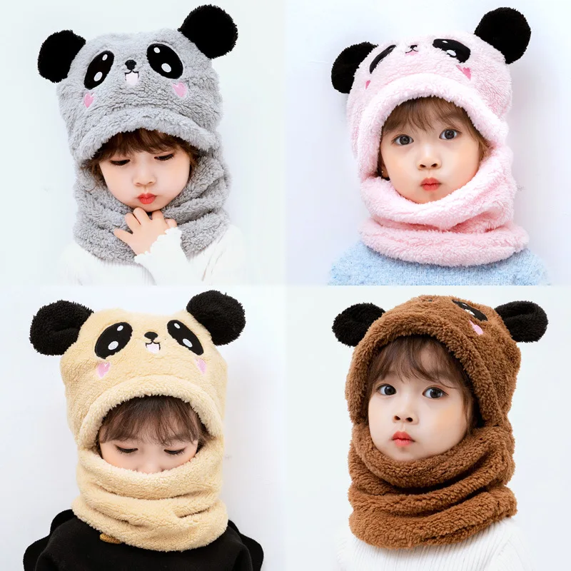 Gorro de invierno de lana para niños con dibujos - imagen 2