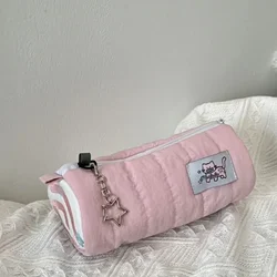 Estuche para lápices rosa de gran capacidad - Organizador escolar
