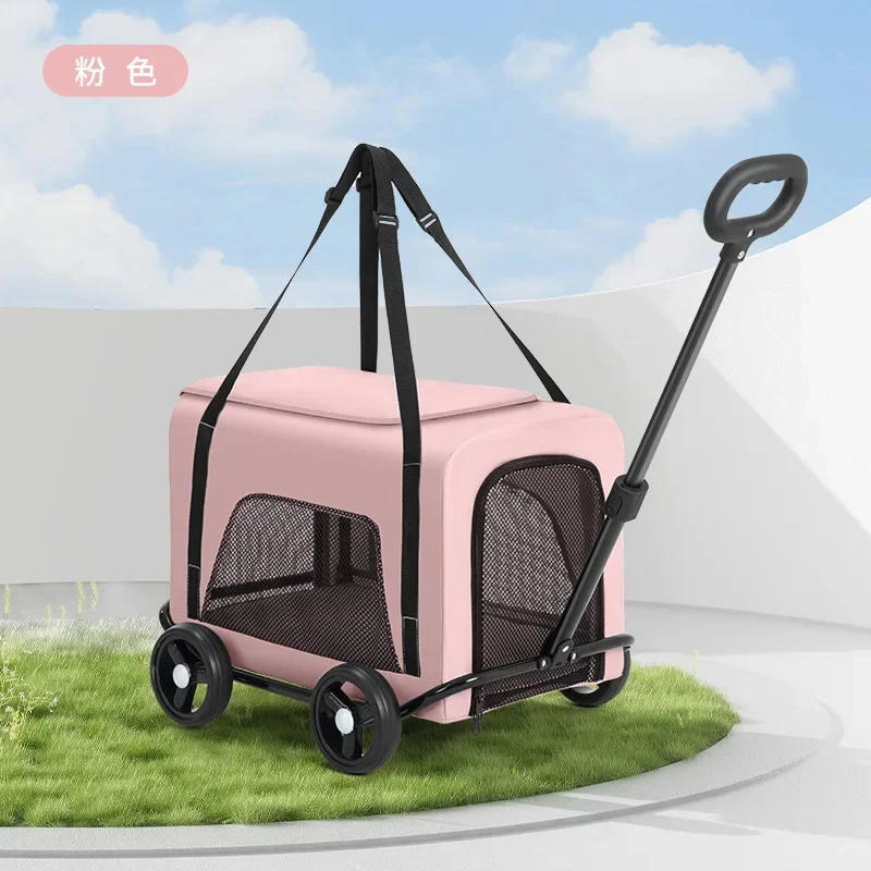 Carro pequeño para mascotas, carrito para perros y gatos, carrito pequeño para mascotas, suministros ligeros para perros - imagen 5