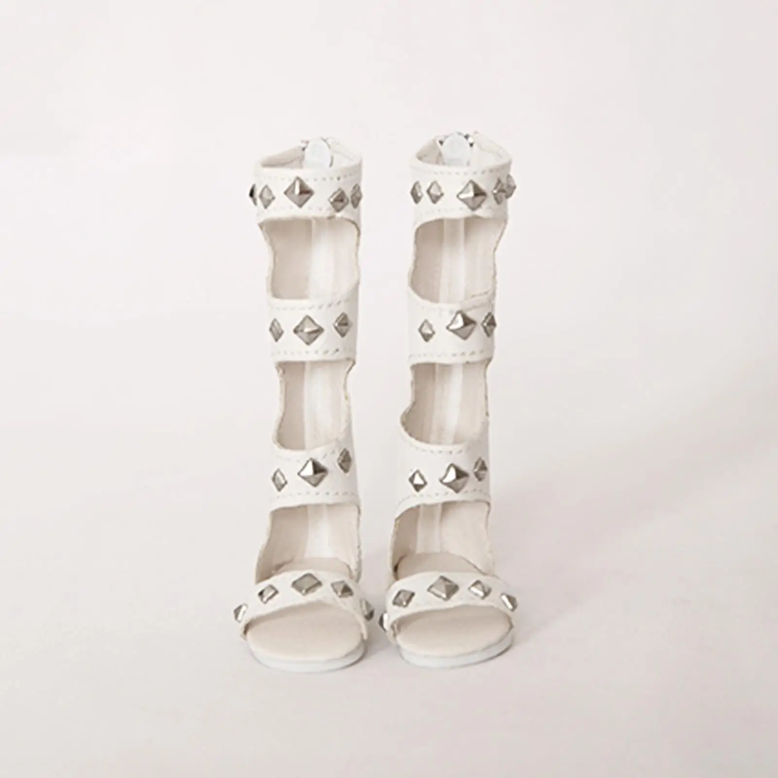 1/4 Doll Shoes with Zipper White for 42-45cm Dolls Doll Accessories Summer Roman