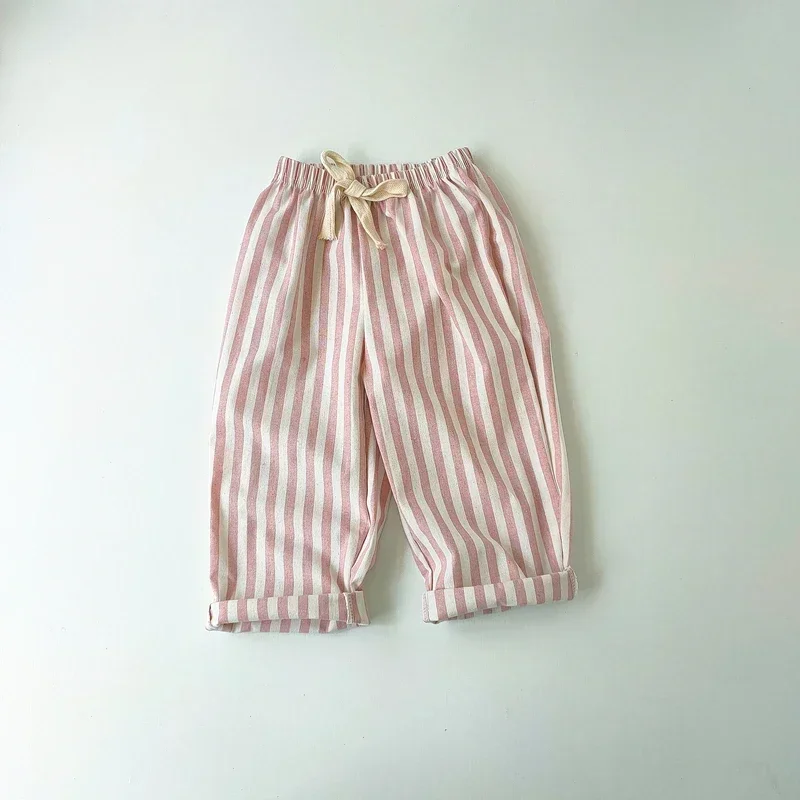 Shorts de lino a rayas para niño – Verano casual - imagen 4