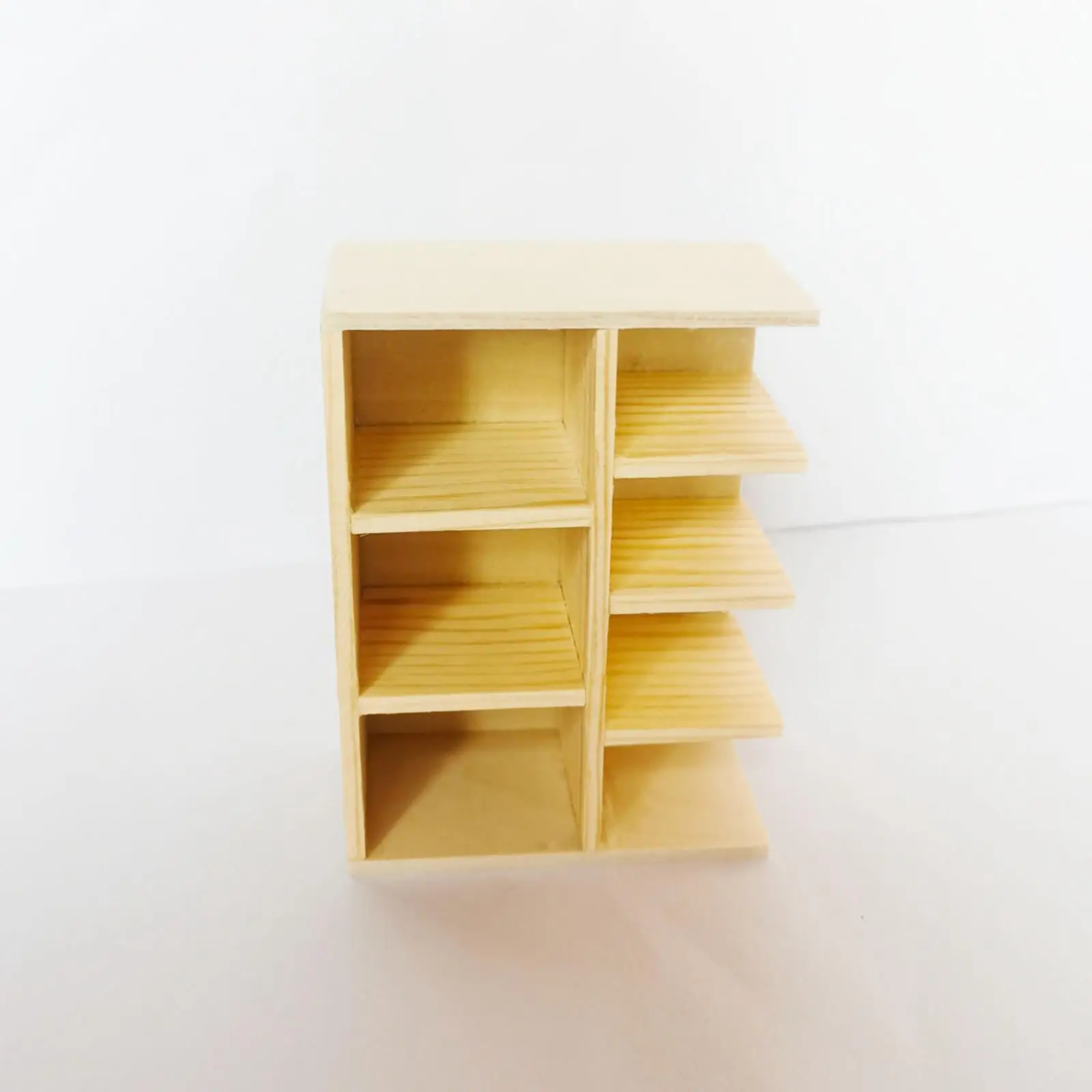 1/12 Scale Dollhouse Bookcase Dolls House Furniture, Dollhouse Bookshelf Mini Bookcase Storage Shelf