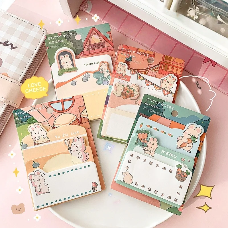 Bloc de notas con papel adhesivo para niños – Dibujos animados - imagen 2
