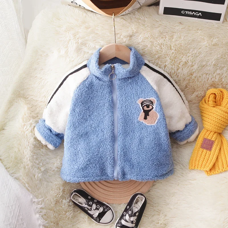 Nueva moda de invierno, ropa para niñas, niños, chaqueta gruesa y cálida de dibujos animados, disfraz informal para niños, abrigo infantil, ropa deportiva para niños - imagen 2