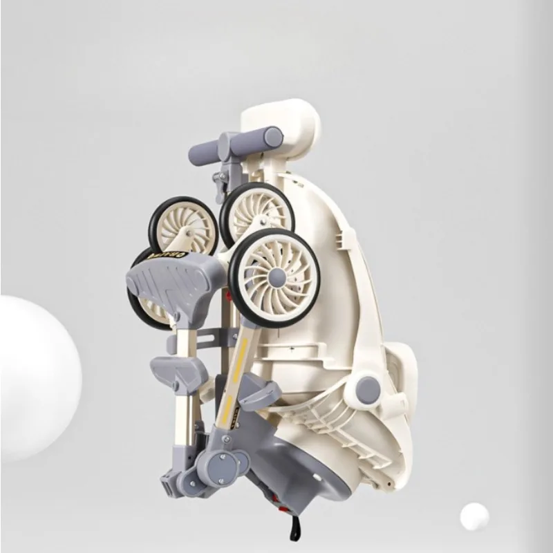 충격 흡수 휴대용 접이식 유모차, 경량 여행용 어린이 트롤리 카트, 4 륜 아기 유모차, 신제품 - imagen 3