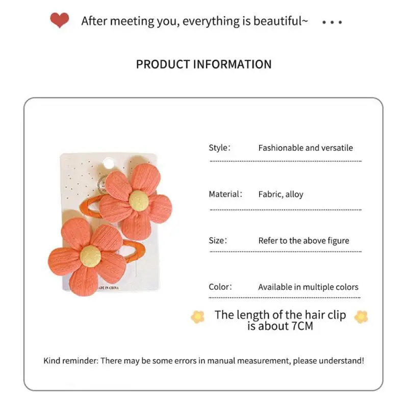 Nueva horquilla de flor, horquilla fresca para bebé, accesorios para el cabello para niños, sin dañar el cabello, Clip para bebé, flequillo para niña, tocado - imagen 3