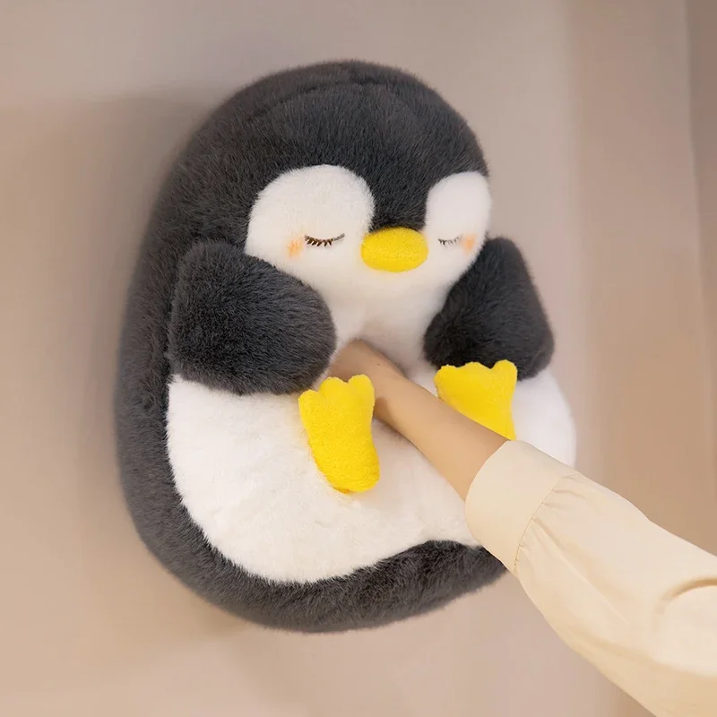 20/30/40cm pingüino curativo almohada negro pingüino rosa Animal relleno suave buenas noches sueño muñeca relajante regalo de cumpleaños - imagen 5