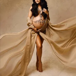 Collar de diamantes de imitación brillantes para Sesión de maternidad de Seattle, cadena de cuerpo de embarazo, cadena de pecho de Bikini Sexy, cadena de suéter