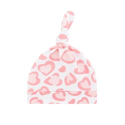 Gorro algodón anudable para bebé. Protege orejas recién nacido