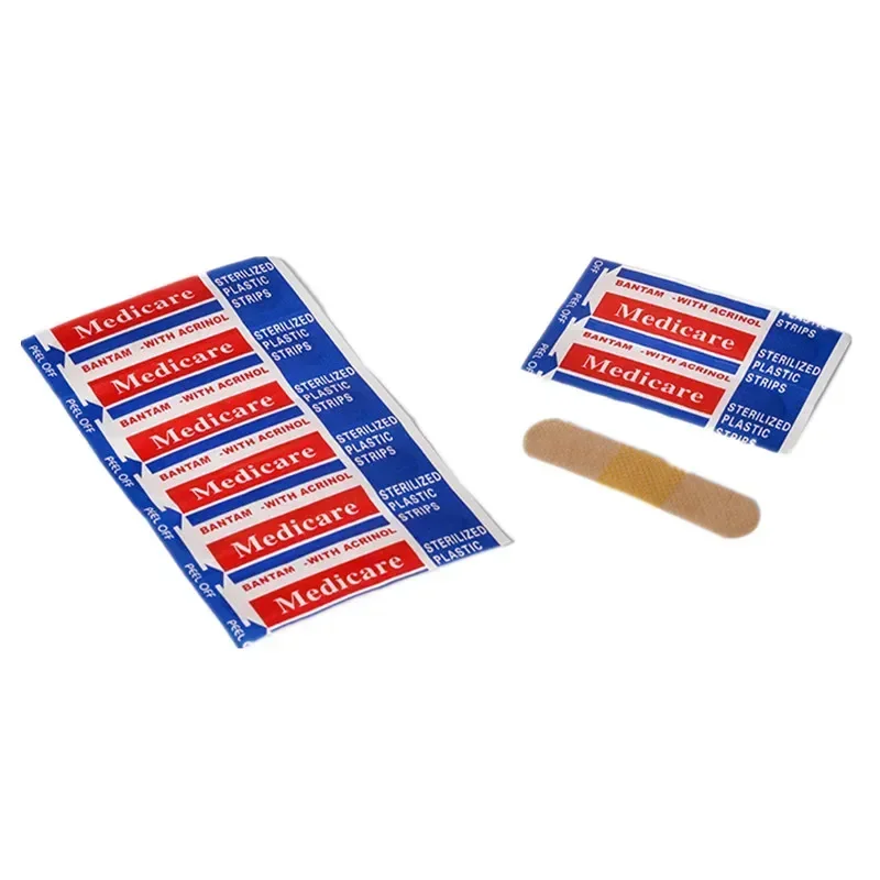 100 unids/set telas no tejidas tirita yesos para heridas parche para la piel vendaje para heridas vendaje adhesivo cinta de primeros auxilios para heridas - imagen 2