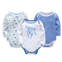 Conjunto de bebé recién nacido mono algodón manga larga