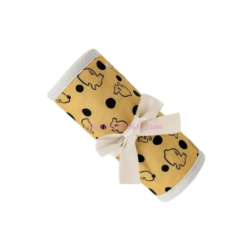 R6FD 4 Uds. Almohadilla parachoques para cuna bebé Protector bordes acolchados suaves algodón transpirable seguro - imagen 2