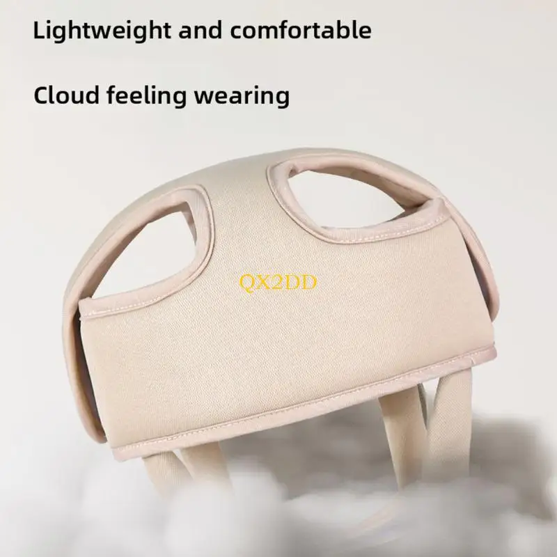 QX2D Cómodo protector para cabeza del bebé Estructura liviana y correa ajustable que garantiza ajuste suave y ventilación - imagen 5
