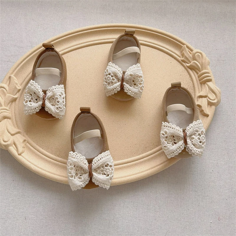 Zapatos niña lazo encaje - Primeros pasos suaves para primavera y otoño - imagen 5
