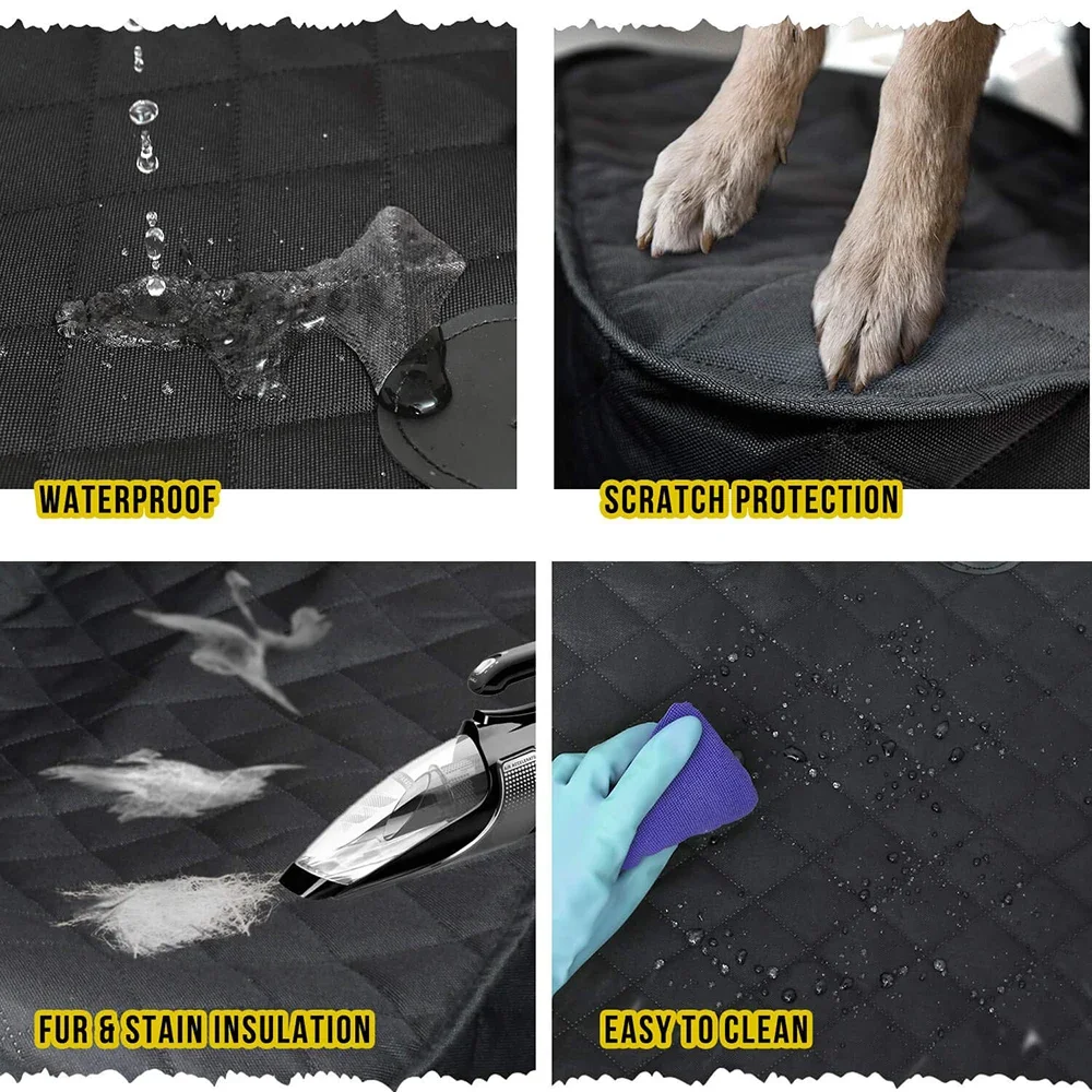 Alfombrilla frontal para mascotas, funda protectora para asiento de coche, impermeable, antiarañazos, funda para asiento de copiloto, cojín para asiento de coche para perros y gatos, accesorios para coche - imagen 4